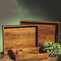 Iris Solid Wood Serving Tray — view 1