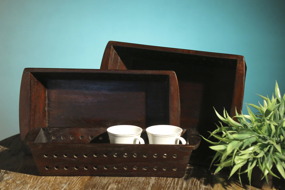 Lucien Solid Wood Serving Tray — view 1