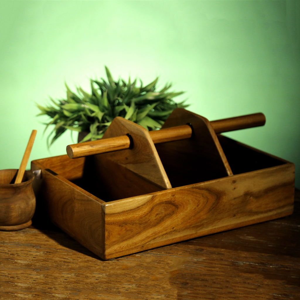 Nola Solid Wood Serving Tray — view 1