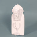 Calista Glass Panel White Wall Hook Rack — view 1