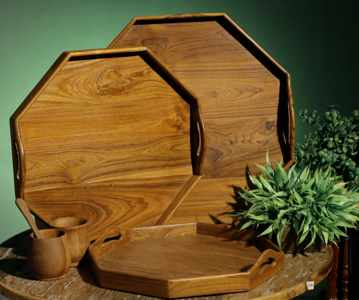 Piper Hexagonal Serving Tray — view 2