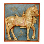 Alma White Horse Wall Panel — view 2
