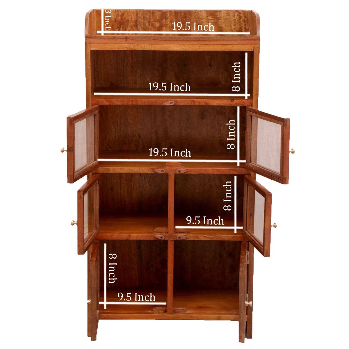 Calista Glass Panel Sideboard — view 4