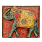 Amara Elephant Red Wall Panel — view 1