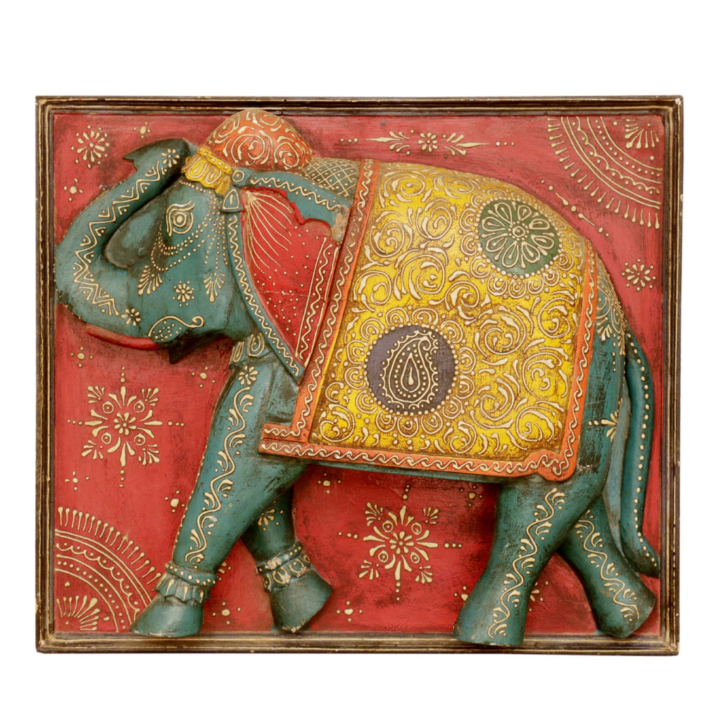 Amara Elephant Red Wall Panel — view 2