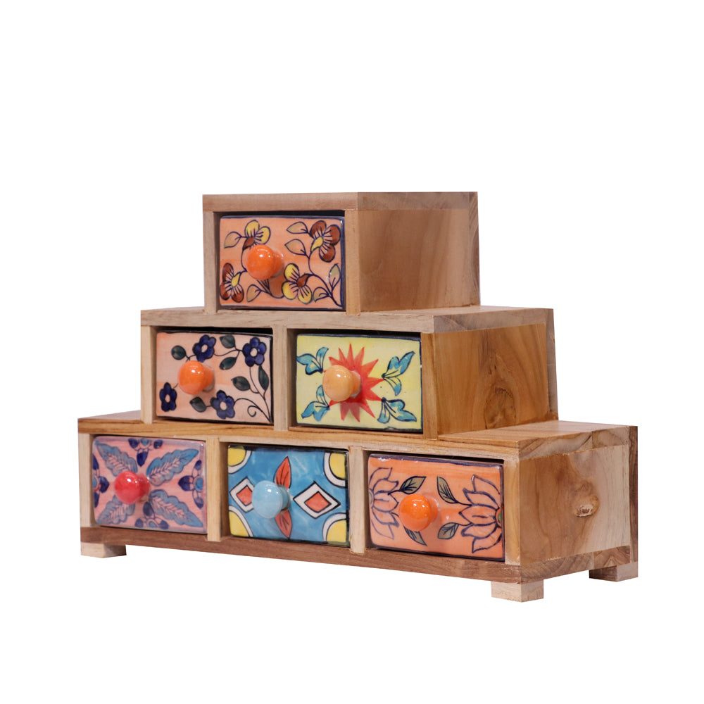 Zuri Pyramid Ceramic Drawer Chest - product image 3