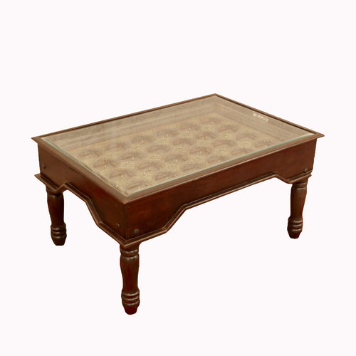 Alma Brass Detail Coffee Table — view 1