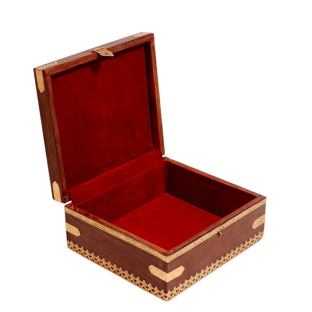 Emery Solid Wood Storage Box — view 1