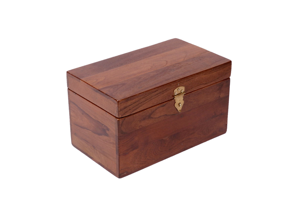 Helena Solid Wood Storage Box — view 1