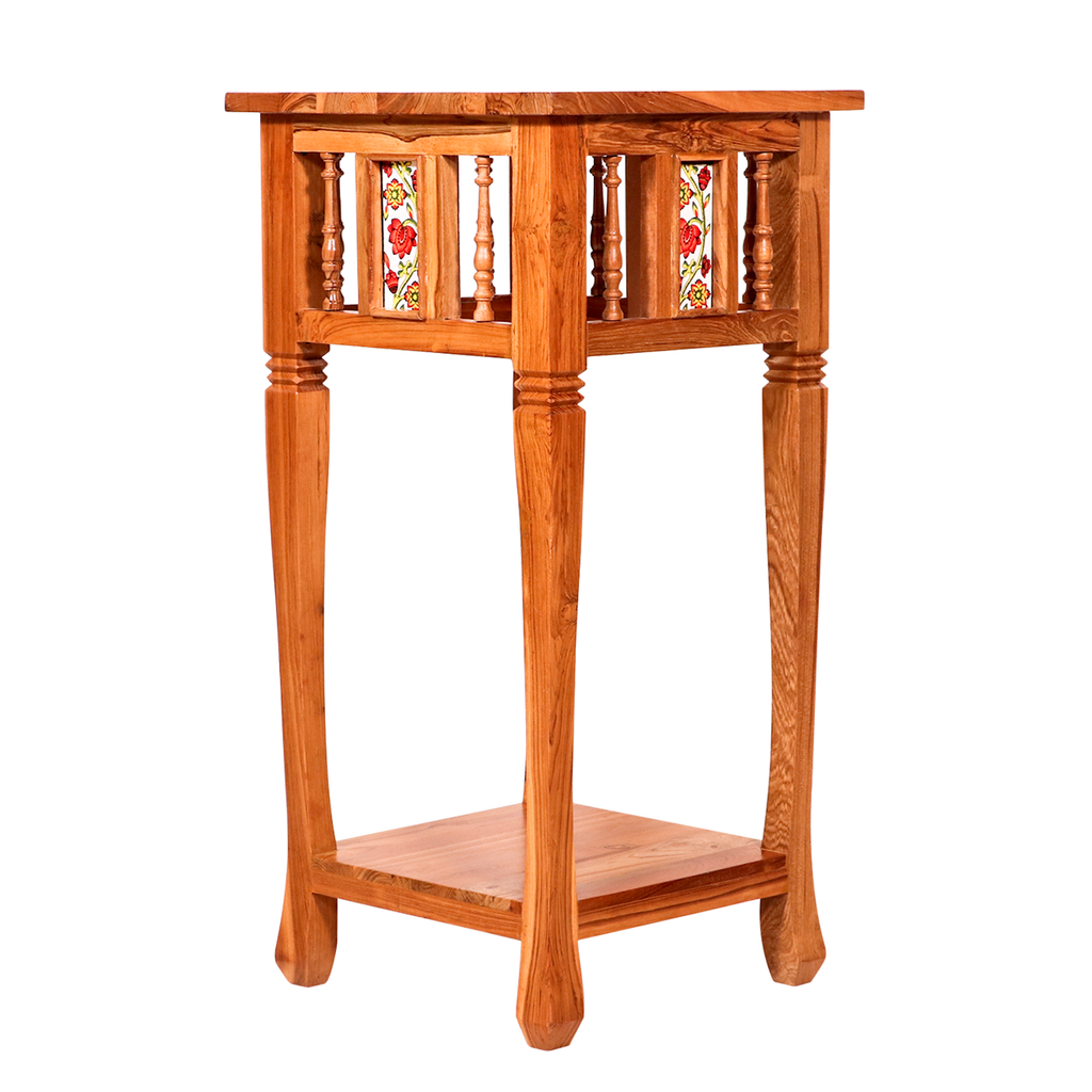 Olena Tiled Corner Side Table — view 2