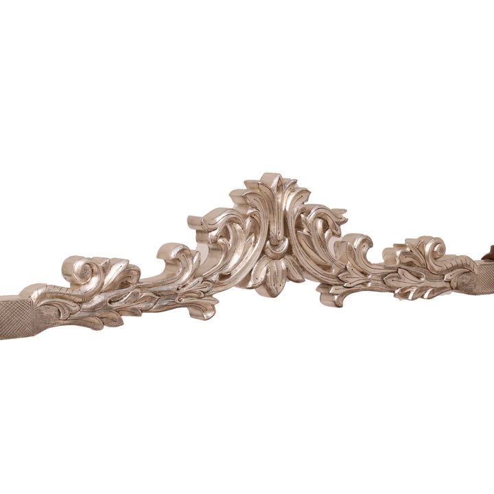 Intricately Antique Carved Teak Wooden Handmade Crib Cradle Cradle