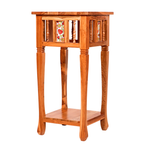 Olena Tiled Corner Side Table — view 1