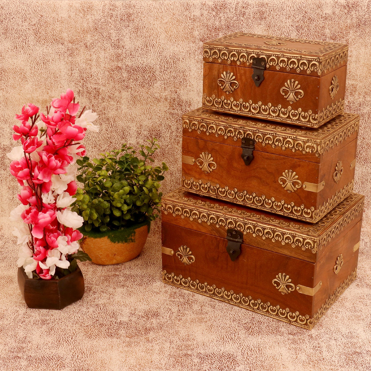 Selene Rustic Storage Box — view 1