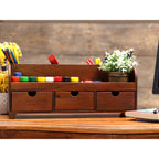 Tristan Solid Wood Long Desk Organizer - product image 1