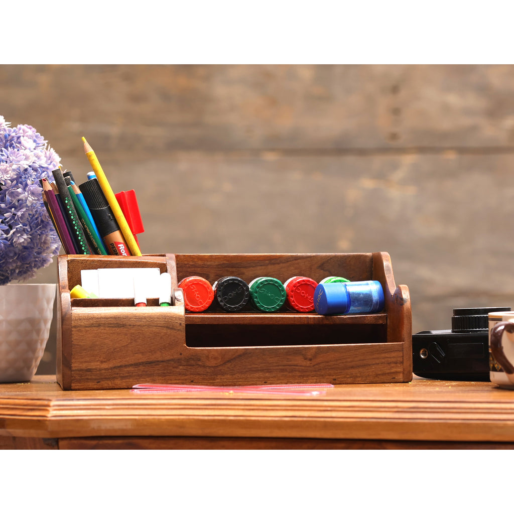 Tate Solid Wood 5 Section Pen Holder - product image 2