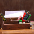 Rhys Solid Wood Inclined Desk Organizer - product image 1