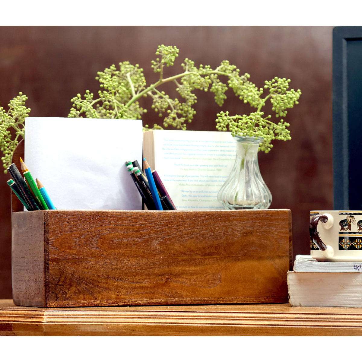 Paxton Solid Wood Desktop Slot Organizer - product image 1