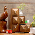 Rosso Solid Wood Stepped Drawer Chest - product image 1