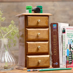 Gideon Solid Wood 4 Drawer Desk Chest - Natural - product image 1