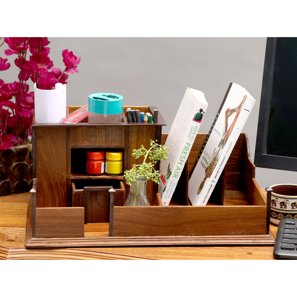Aston Solid Wood Desktop Organizer - product image 1