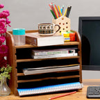 Merritt Solid Wood Desktop File Organizer - product image 1
