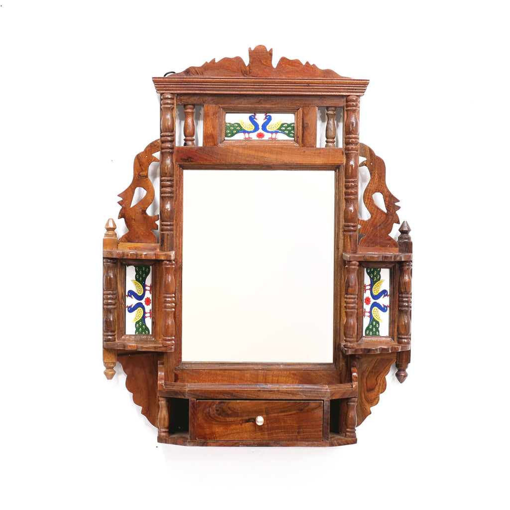 Galina Solid Wood Wall Mirror — view 4