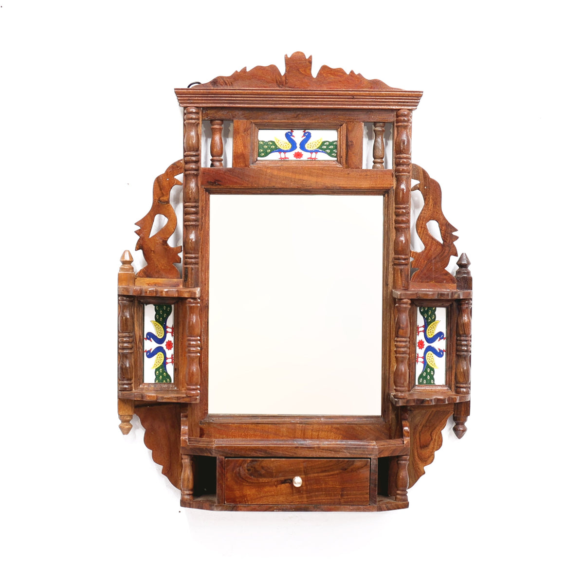 Galina Solid Wood Wall Mirror — view 4