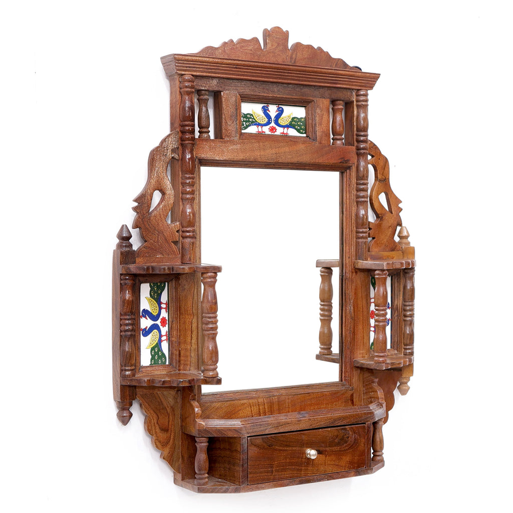 Galina Solid Wood Wall Mirror — view 5