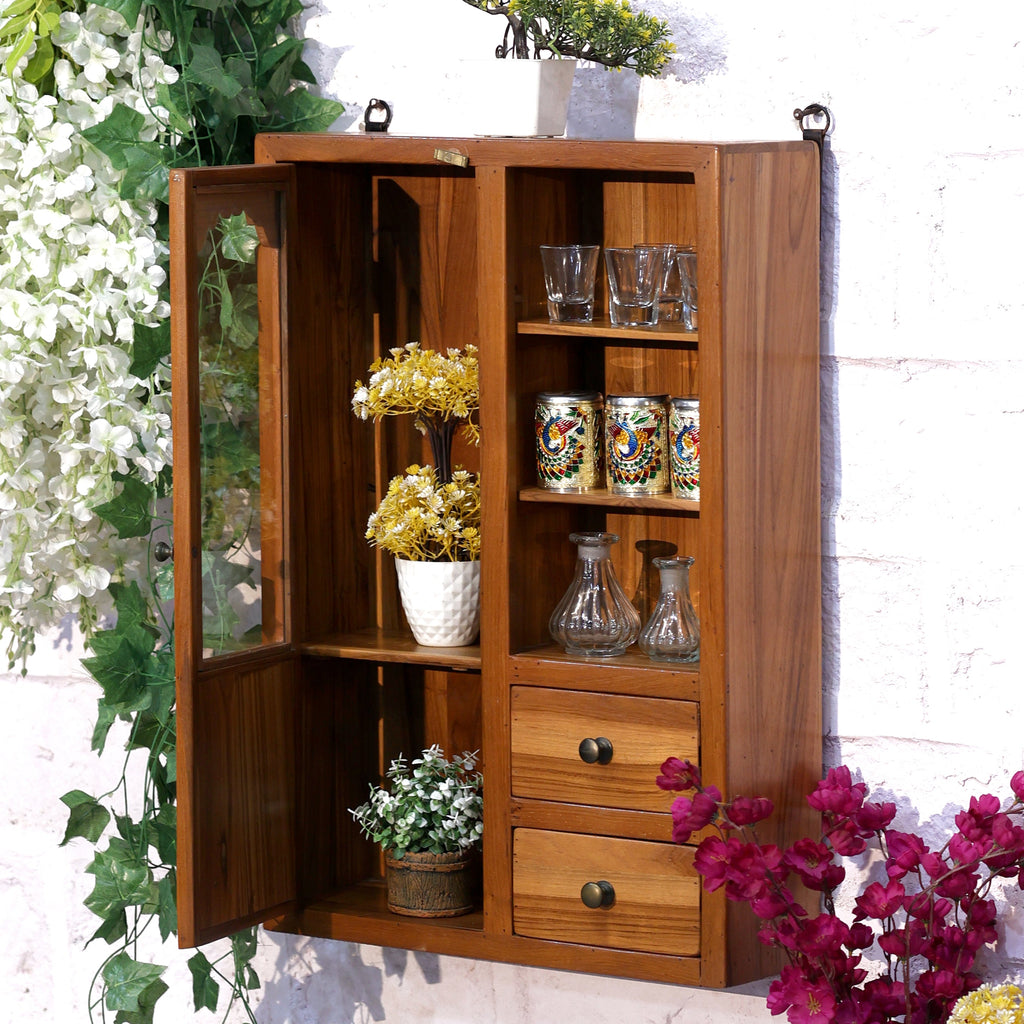 Flora Solid Wood Wall Cabinet — view 1