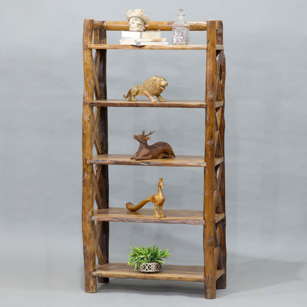 Calista Solid Wood Storage Rack — view 1