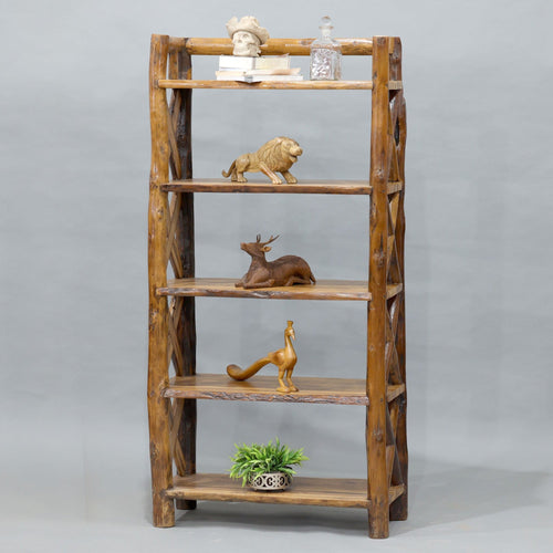 Calista Solid Wood Storage Rack — view 1
