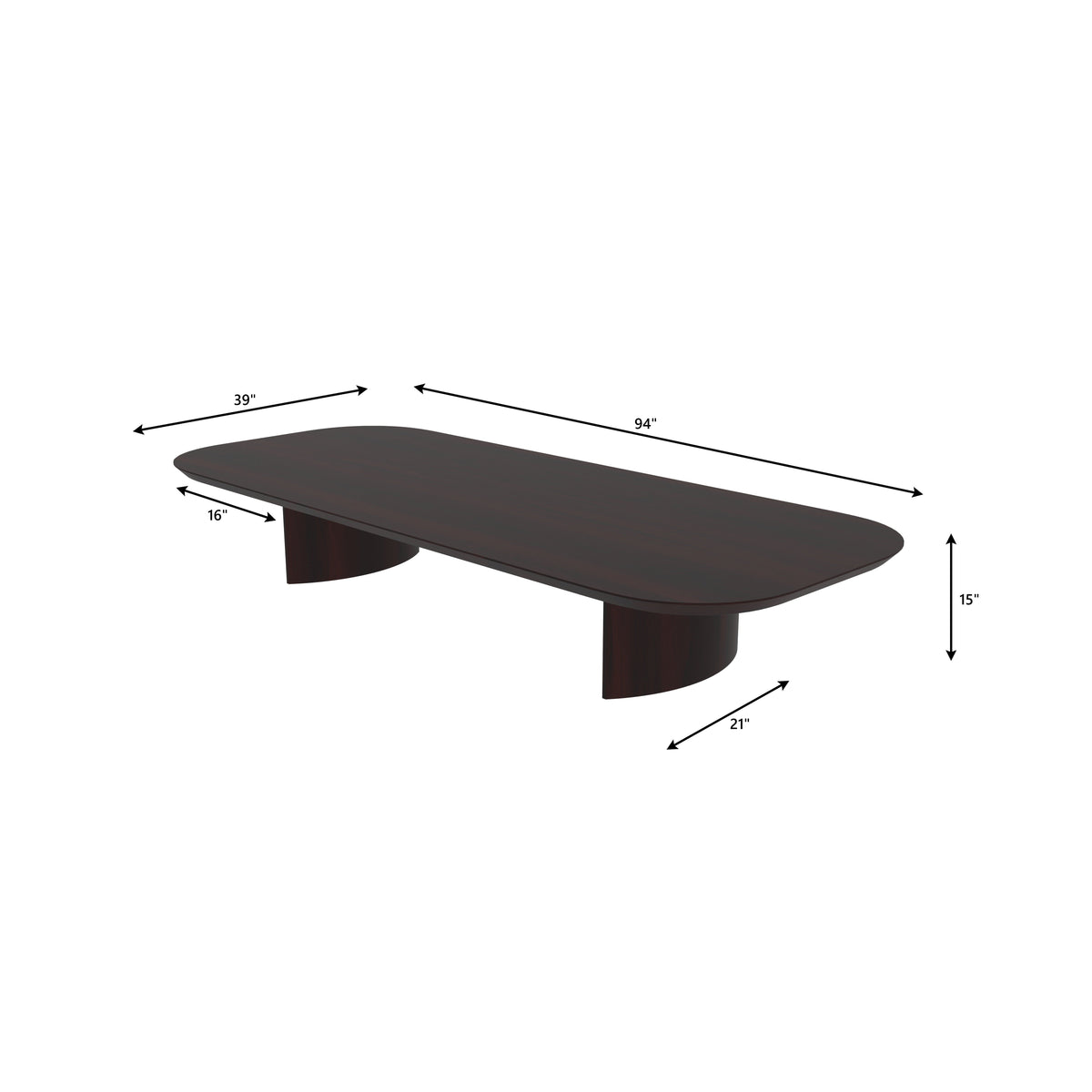 Haru Solid Wood Long Floor Dining Set – product image 2