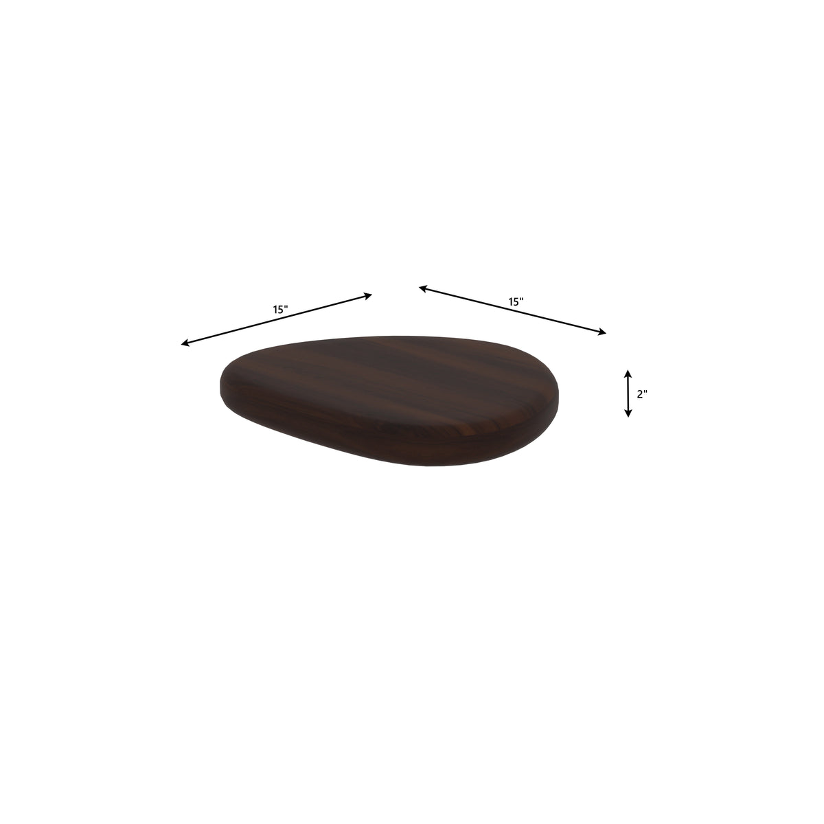 Toki Solid Wood Oval Floor Dining Set – product image 3