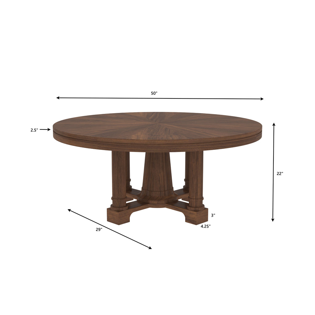 Evora Solid Wood Round Dining Set – product image 10