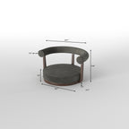 Akari Solid Wood Oval Floor Dining Set – product image 10