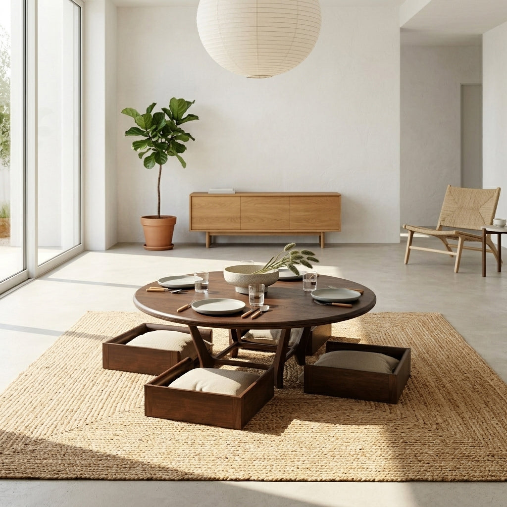 Orin Solid Wood Round Dining Set – product image 1