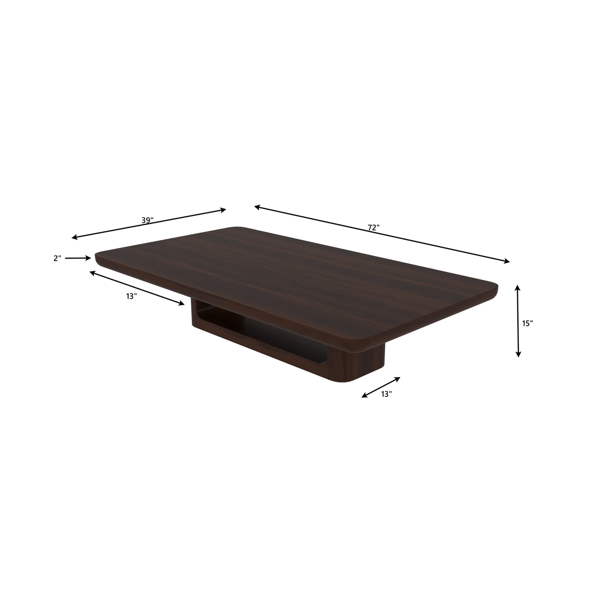 Lumi Solid Wood Low Dining Set – product image 2