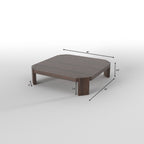 Kyoto Solid Wood Square Floor Dining Set – product image 11