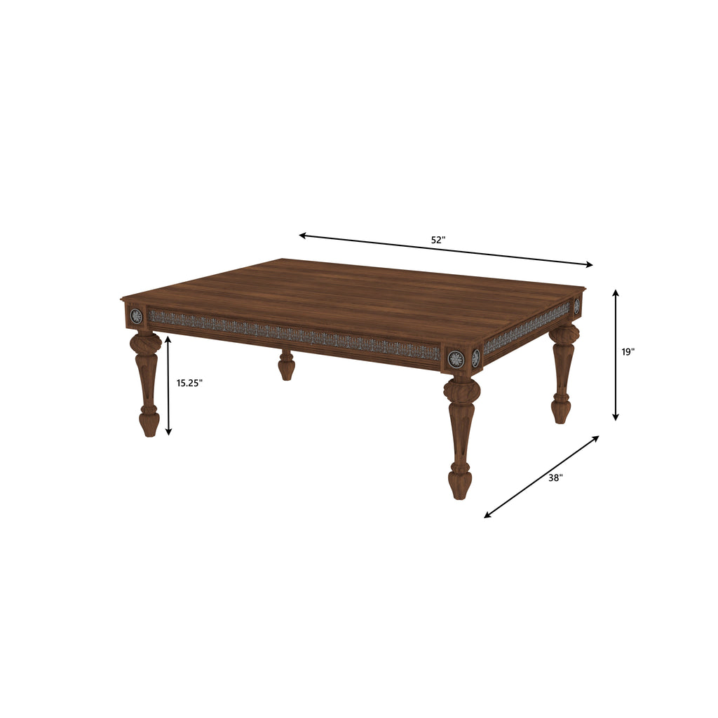 Dalia Carved Solid Wood Dining Set – product image 2