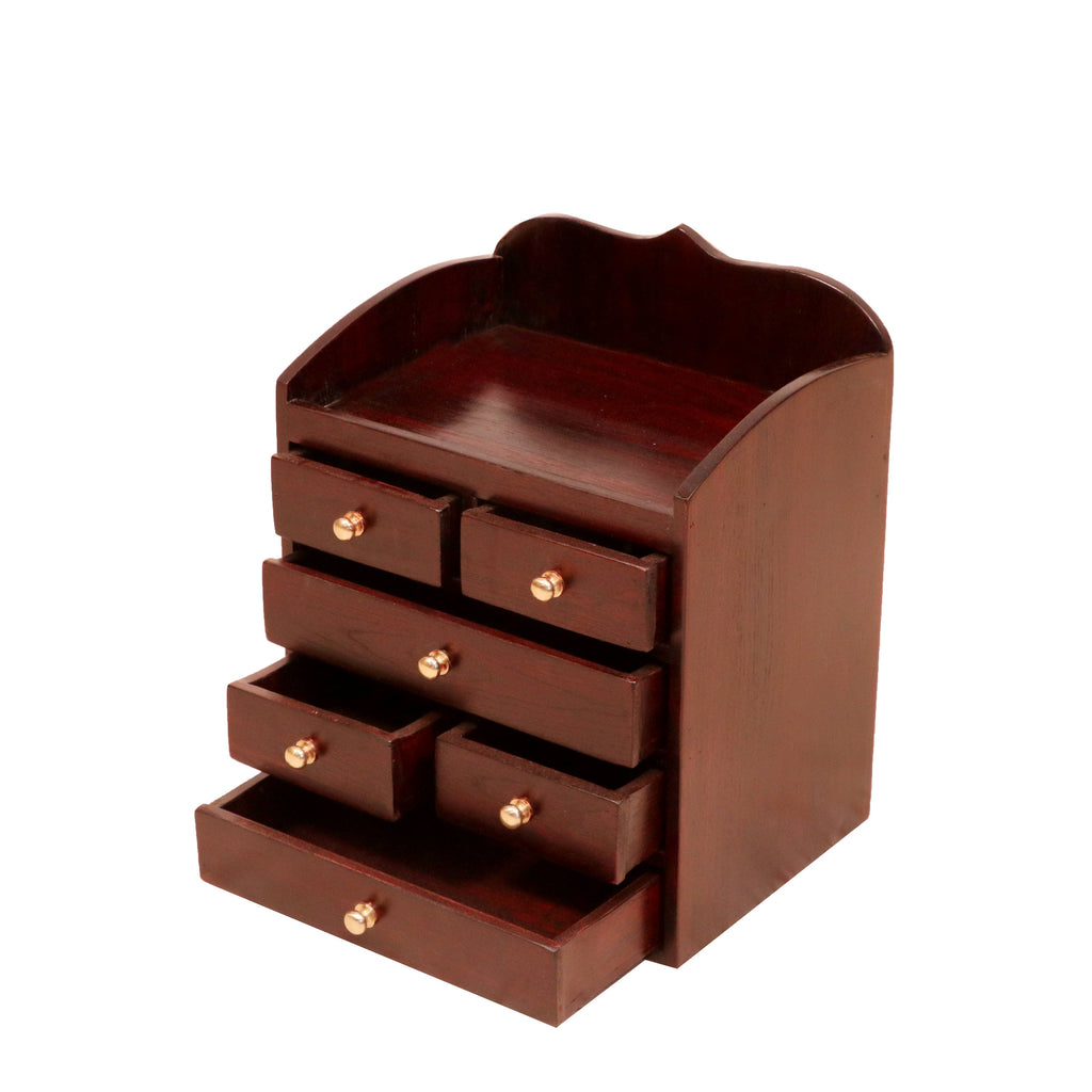 Perrin Solid Wood Desktop Storage Organizer - Dark - product image 1
