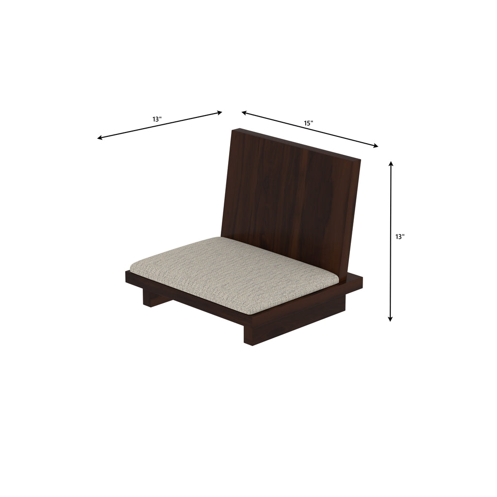 Sumi Solid Wood Floor Dining Set – product image 3