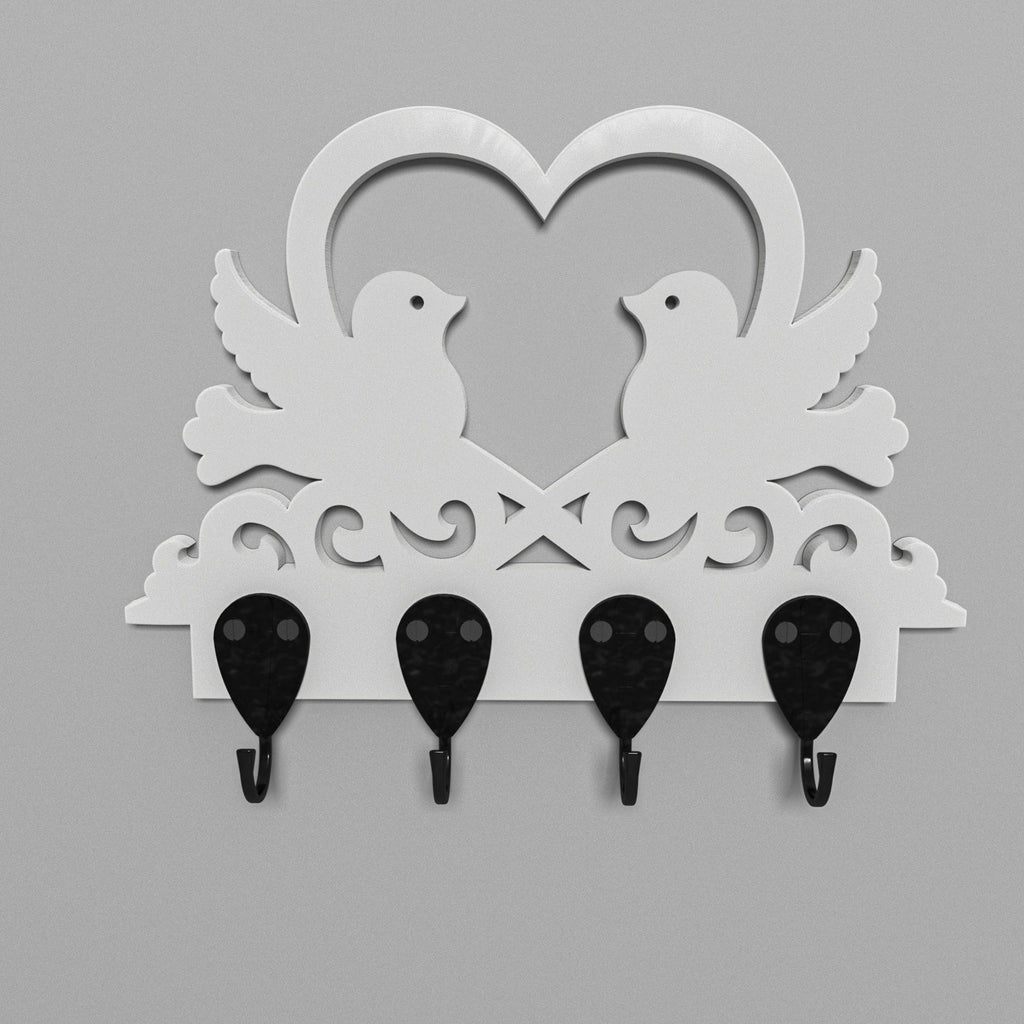 Arlo Bird Engineered Wood 4-Hook Wall Rack — view 2