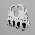 Arlo Bird Engineered Wood 4-Hook Wall Rack — view 1