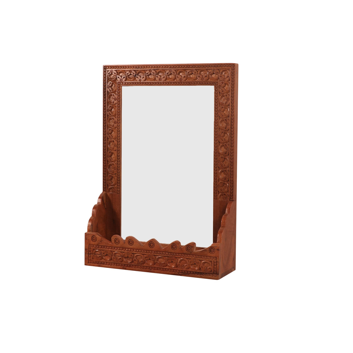 Zelia Carved Wall Mirror — view 1
