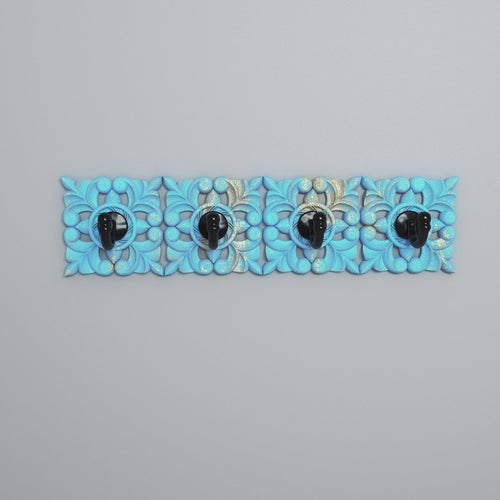 Arden Carved Engineered Wood Wall Hook Rack — view 2