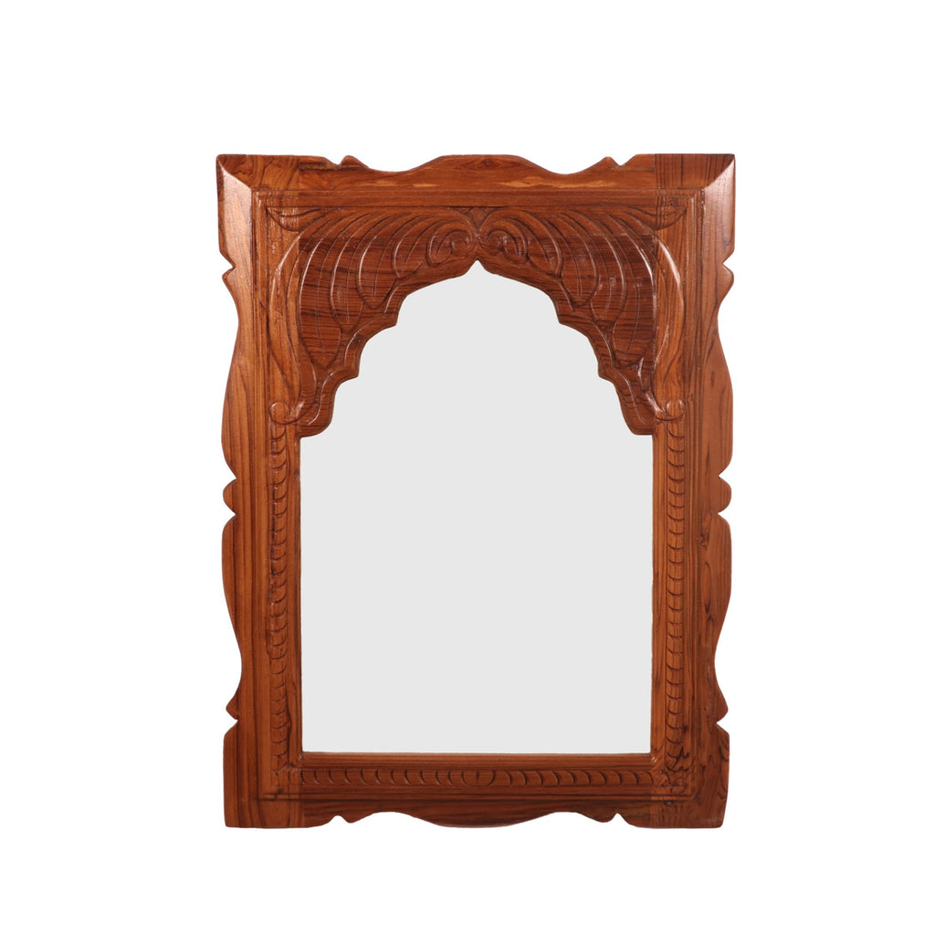 Viola Floral Carved Wall Mirror — view 3