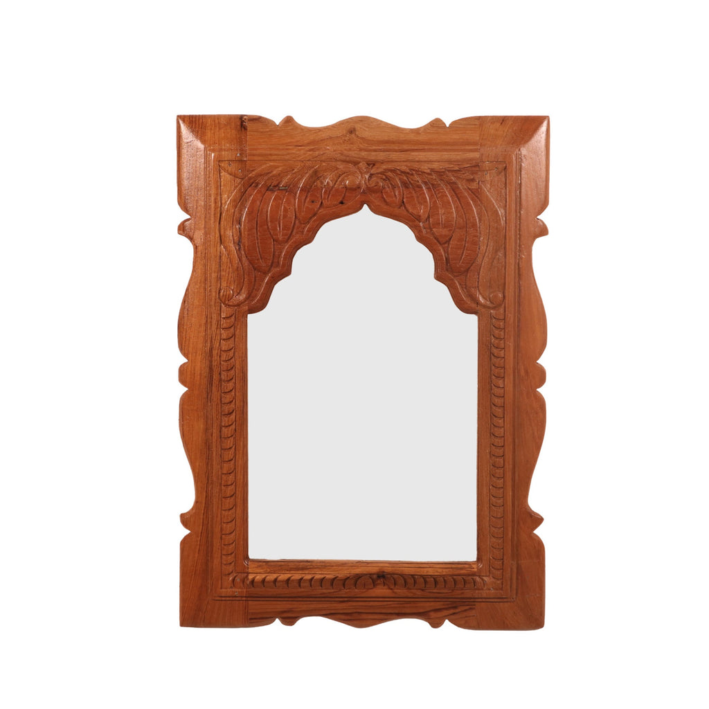 Vesper Floral Carved Wall Mirror — view 3
