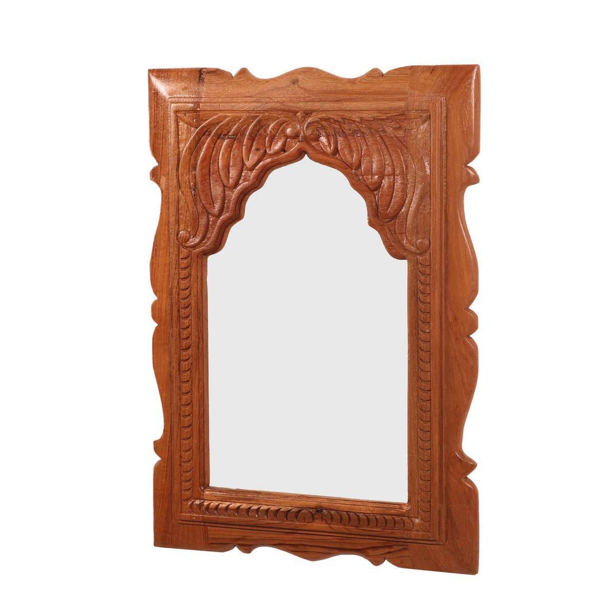 Vesper Floral Carved Wall Mirror — view 1