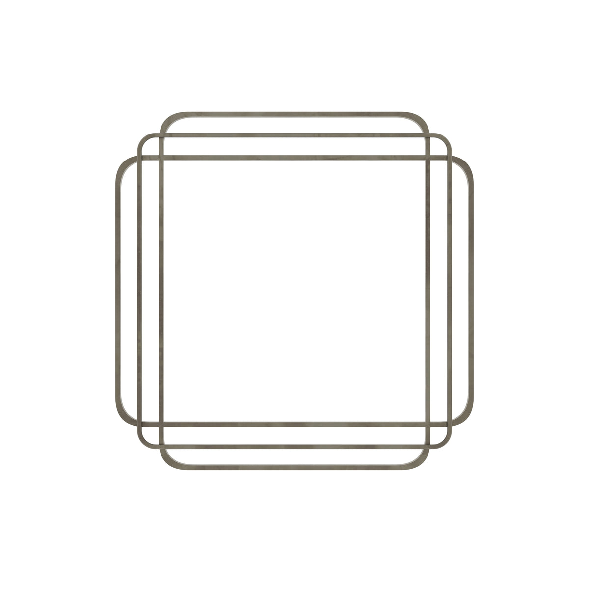 Briar Square Corner Metal Wall Mirror — view 2