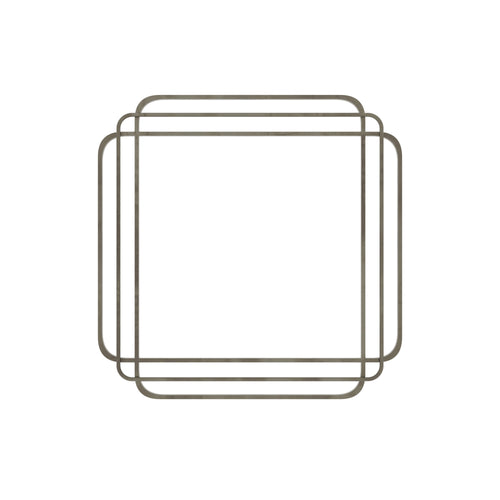 Briar Square Corner Metal Wall Mirror — view 2